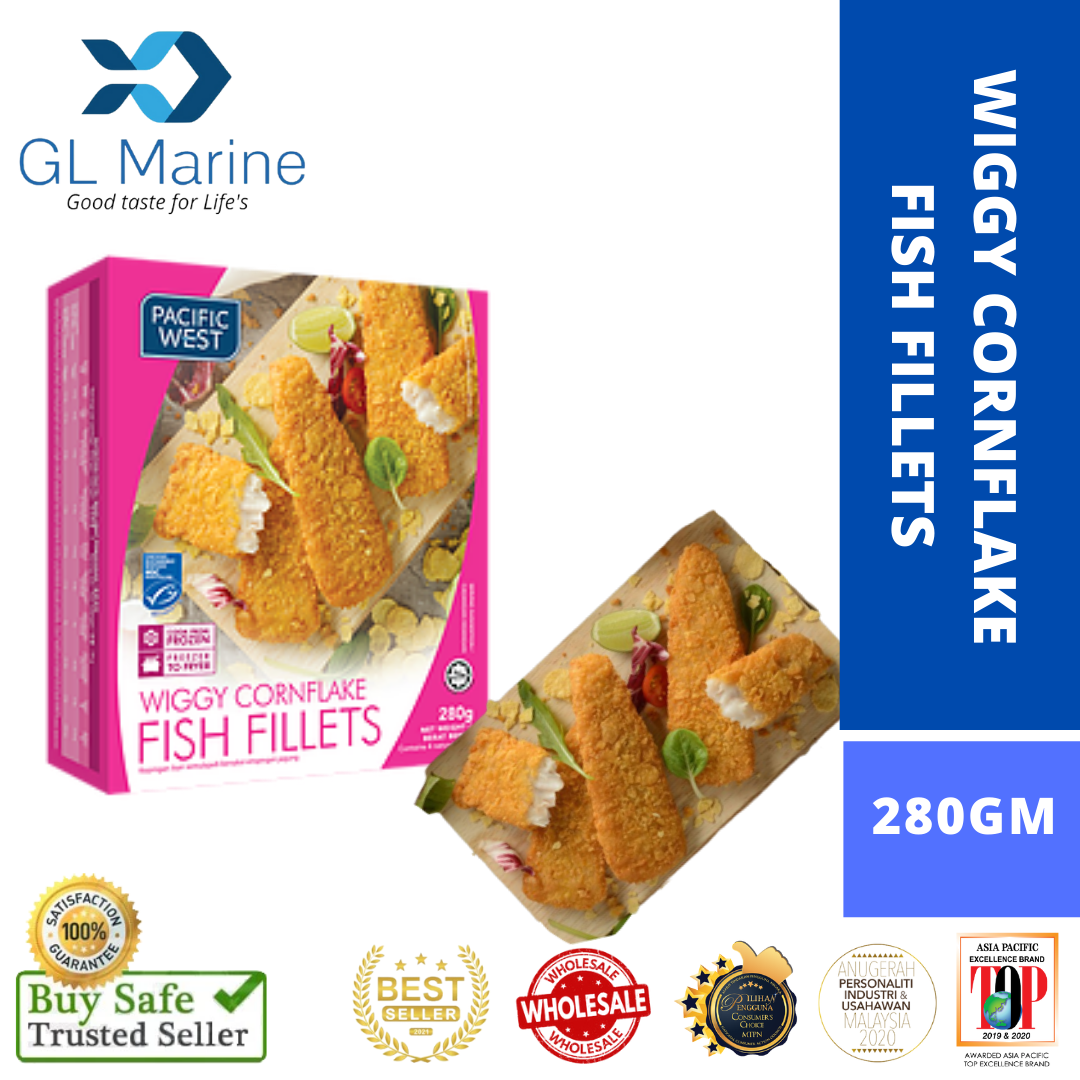 PACIFIC WEST WIGGY CORNFLAKE FISH FILLETS (280G)