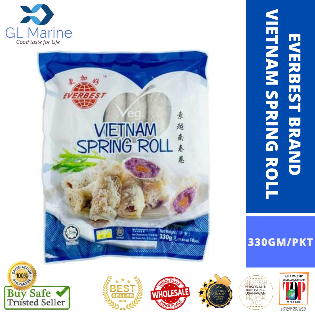 Everbest Brand Spring Roll 素越南春卷 { 10PCS/PKT } { 330GM/PKT }