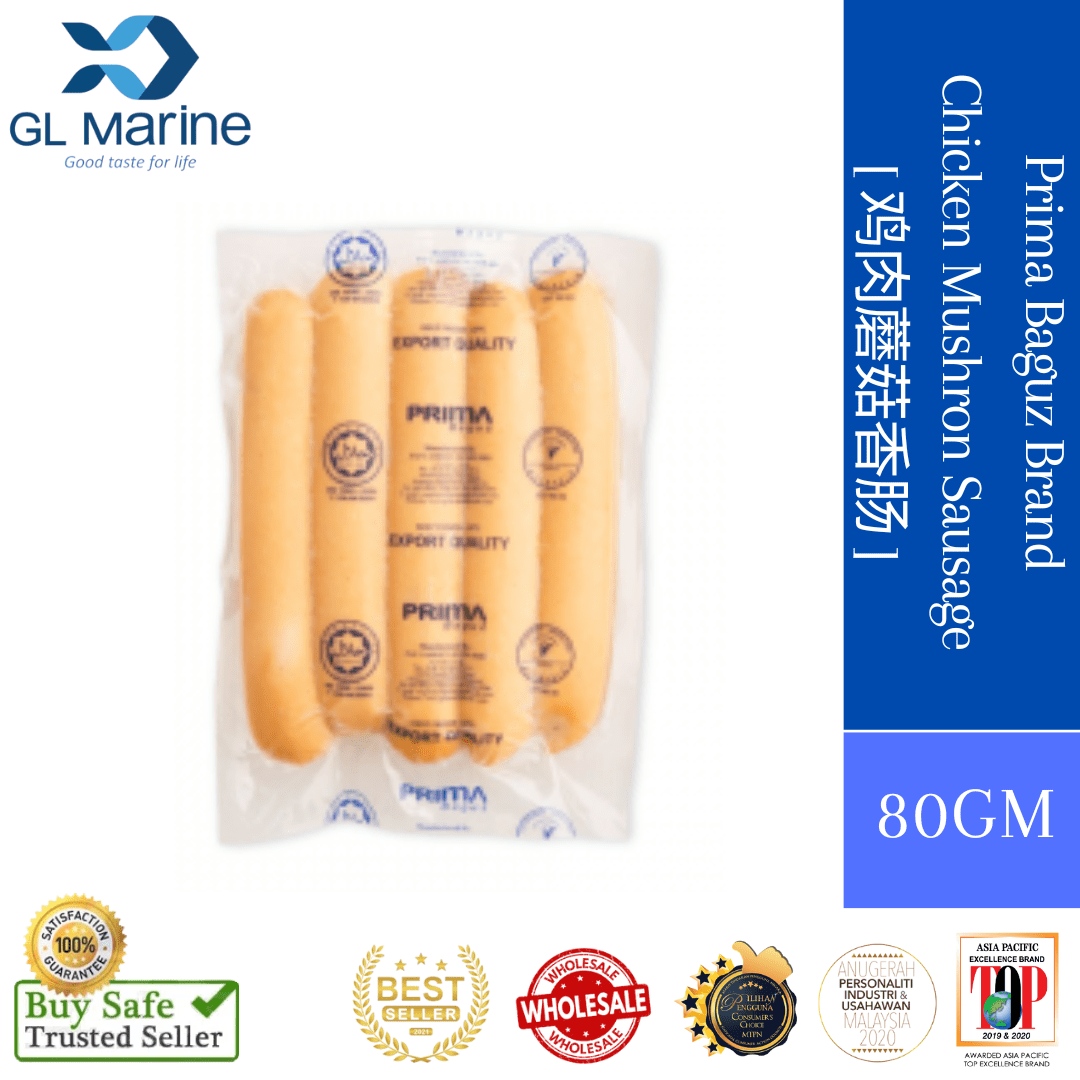 PRIMA BAGUZ MUSHROOM & CHICKEN SAUSAGE (APR 80GM)